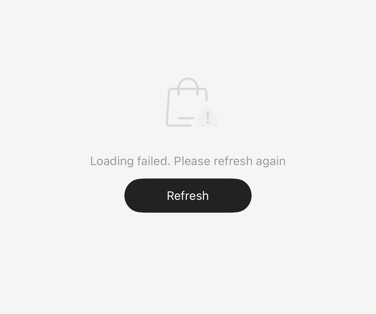 Shopping product link unavailable or failed to load
